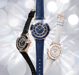 Swarovski Octea Lux Blue Dial Blue Leather Strap Watch for Women - 5414413 Authentic Buy Shop Now