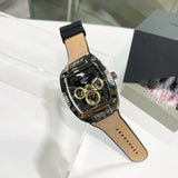 Guess Phoenix Multifunction Black Dial Brown Leather Strap Watch for Men - GW0202G3 Authentic Buy Shop Now