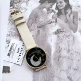 Coach Perry Black Dial White Leather Strap Watch for Women - 14503041 Authentic Buy Shop Now