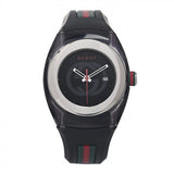Gucci Sync XXL Quartz Black Dial Black Rubber Strap Watch For Men - YA137101 Authentic Buy Shop Now