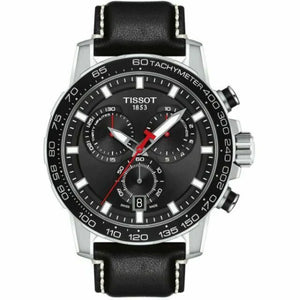 Tissot Supersport Chrono Black Dial Black Leather Strap Watch for Men - T125.617.16.051.00 Authentic Buy Shop Now