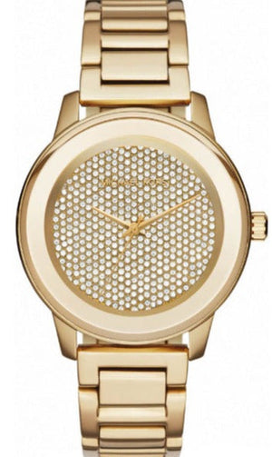 Michael Kors Kinley Gold Dial Gold Steel Strap Watch for Women - MK6209 Authentic Buy Shop Now