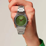 D1 Milano Ultra Thin Moss Green Dial Silver Steel Strap Watch for Men - D1-UTBJ06 Authentic Buy Shop Now