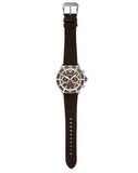 Emporio Armani Diver Chronograph Brown Dial Brown Leather Strap Watch For Men - AR11486 Authentic Buy Shop Now