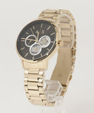 Armani Exchange Cayde Chronograph Black Dial Gold Steel Strap Watch for Men - AX2747 Authentic Buy Shop Now