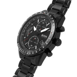 Hugo Boss Pilot Edition Chronograph Black Dial Black Steel Strap Watch for Men - 1513854 Authentic Buy Shop Now