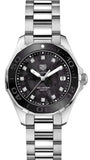 Tag Heuer Aquaracer Quartz Black Dial Silver Steel Strap Watch for Women - WAY131M.BA0748 Authentic Buy Shop Now