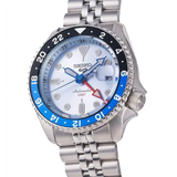 Seiko 5 Sports Automatic GMT SKX Sports Style Asia Exclusive Limited Edition Ice Blue Dial Silver Steel Strap Watch For Men - SSK029K1 Authentic Buy Shop Now