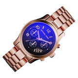 Michael Kors Runway Iridescent Dial Rose Gold Steel Strap Watch for Women - MK5940 Authentic Buy Shop Now