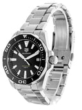 Tag Heuer Aquaracer Black Dial Silver Steel Strap Watch for Men - WAY111A.BA0928 Authentic Buy Shop Now