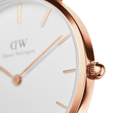 Daniel Wellington Petite Mother of Pearl Pink Dial Pink Nylon Strap Watch For Women - DW00100512 Authentic Buy Shop Now