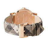 Burberry The City Rose Gold Dial Brown Leather Strap Watch for Women - BU9040 Authentic Buy Shop Now