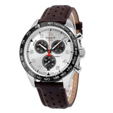 Tissot T Sport PRS 516 Chronograph Silver Dial Brown Leather Strap Watch for Men - T131.617.16.032.00 Authentic Buy Shop Now