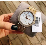 Michael Kors Darci White Dial Gold Steel Strap Watch for Women - MK3727 Authentic Buy Shop Now