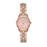 Michael Kors Runway Mother of Pearl Dial Rose Gold Steel Strap Watch For Women - MK6856 Authentic Buy Shop Now