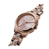 Michael Kors Runway Mother of Pearl Dial Rose Gold Steel Strap Watch For Women - MK6856 Authentic Buy Shop Now