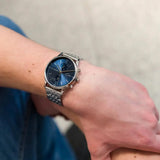 Lacoste Madrid Blue Dial Silver Steel Strap Watch for Men - 2011067 Authentic Buy Shop Now