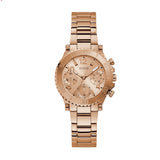 Guess Cosmic Chronograph Rose Gold Dial Rose Gold Steel Strap Watch for Women - GW0465L2 Authentic Buy Shop Now