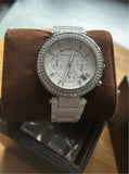 Michael Kors Parker White Dial White Ceramic Strap Watch for Women - MK5654 Authentic Buy Shop Now