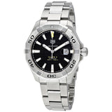 Tag Heuer Aquaracer Automatic Black Dial Silver Steel Strap Watch for Men - WAY2010.BA0927 Authentic Buy Shop Now