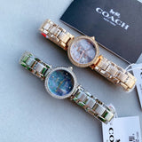 Coach Park Crystal Dial Rose Gold Steel Strap Watch for Women - 14503226 Authentic Buy Shop Now