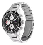 Tommy Hilfiger Jimmy Multifunction Black Dial Silver Steel Strap Watch For Men - 1791950 Authentic Buy Shop Now