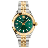 Versace Hellenium Green Dial Two Tone Steel Strap Watch for Men - VEVK00620 Authentic Buy Shop Now