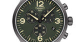 Tissot T Sport Chrono XL Green Dial Brown Leather Strap Watch For Men - T116.617.36.097.00 Authentic Buy Shop Now