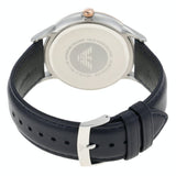 Emporio Armani Renato Analog Blue Dial Blue Leather Strap Watch For Men - AR11188 Authentic Buy Shop Now