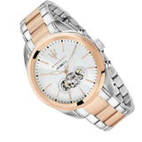 Maserati Traguardo Automatic White Dial Two Tone Steel Strap Watch For Men - R8823112001 Authentic Buy Shop Now