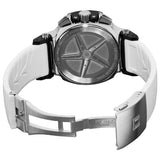 Tissot T Race Chronograph Black Dial White Rubber Strap Watch for Men - T048.417.27.057.05 Authentic Buy Shop Now