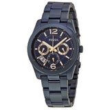 Fossil Perfect Boyfriend Multifunction Blue Dial Blue Steel Strap Watch for Women - ES4093 Authentic Buy Shop Now