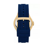 Michael Kors Janelle Three Hand Blue Dial Blue Rubber Strap Watch For Women - MK7140 Authentic Buy Shop Now