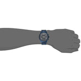 Guess Horizon Chronograph Black Dial Blue Steel Strap Watch For Men - W0379G5 Authentic Buy Shop Now