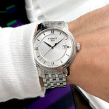 Tissot T Classic Bridgeport Silver Dial Silver Mesh Bracelet Watch For Men - T097.410.11.038.00 Authentic Buy Shop Now