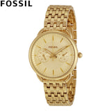 Fossil Tailor Gold Dial Gold Steel Strap Watch for Women - ES3714 Authentic Buy Shop Now
