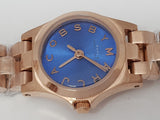 Marc Jacobs Henry Dinky Blue Dial Rose Gold Steel Strap Watch for Women - MBM3204 Authentic Buy Shop Now