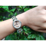 Fossil Virginia Rose Gold Dial Two Tone Steel Strap Watch for Women - ES3405 Authentic Buy Shop Now