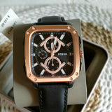 Fossil Multifunction Black Dial Black Leather Strap Watch for Men - BQ2654 Authentic Buy Shop Now