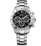Hugo Boss Ikon Black Dial Silver Steel Strap Watch for Men - 1512965 Authentic Buy Shop Now