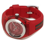Gucci Sync Quartz Red Dial Red Rubber Strap Watch For Women - YA137303 Authentic Buy Shop Now