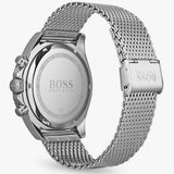 Hugo Boss Ocean Edition Black Dial Silver Mesh Bracelet Watch for Men - 1513701 Authentic Buy Shop Now