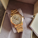 Burberry The City Gold Dial Gold Steel Strap Watch for Women - BU9145 Authentic Buy Shop Now