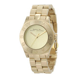 Marc Jacobs Blade Gold Dial Gold Steel Strap Watch for Women - MBM3126 Authentic Buy Shop Now