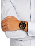 Fossil Townsman Chronograph Black Dial Brown Leather Strap Watch for Men - FS5437 Authentic Buy Shop Now