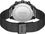 Hugo Boss Gregor Chronograph Black Dial Black Mesh Bracelet Watch For Men - 1514065 Authentic Buy Shop Now