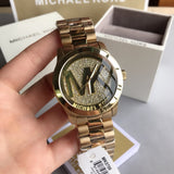 Michael Kors Runway Gold Dial Gold Steel Strap Watch for Women - MK5706 Authentic Buy Shop Now