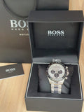 Hugo Boss Ikon White Dial Silver Steel Strap Watch for Men - 1512964 Authentic Buy Shop Now