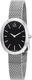 Calvin Klein Incentive Black Dial Silver Mesh Bracelet Watch for Women - K3P23121 Authentic Buy Shop Now