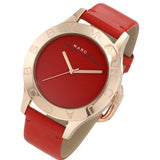 Marc Jacobs Blade Red Dial Red Leather Strap Watch for Women - MBM1204 Authentic Buy Shop Now